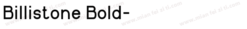 Billistone Bold字体转换